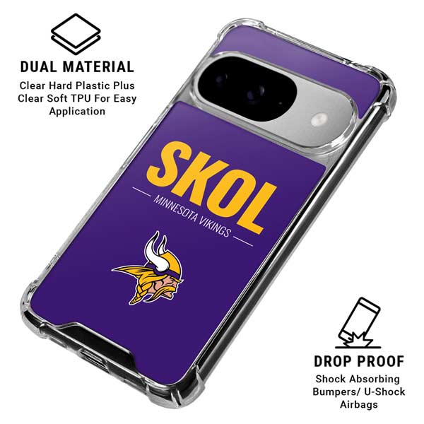 NFL Minnesota Vikings Team Motto Google Pixel 10 Clear Case