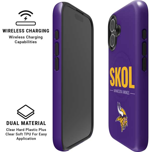 NFL Minnesota Vikings Team Motto iPhone 16 Plus Magsafe Impact Case