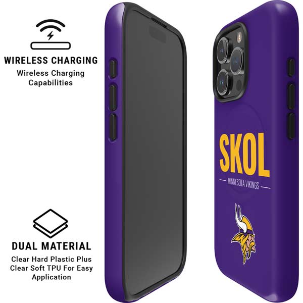 NFL Minnesota Vikings Team Motto iPhone 16 Pro Magsafe Impact Case