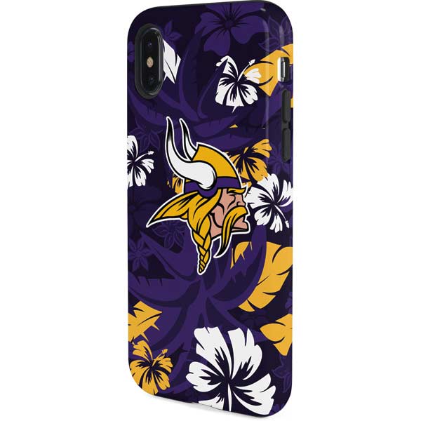 NFL Minnesota Vikings Tropical Print iPhone XS Pro Case