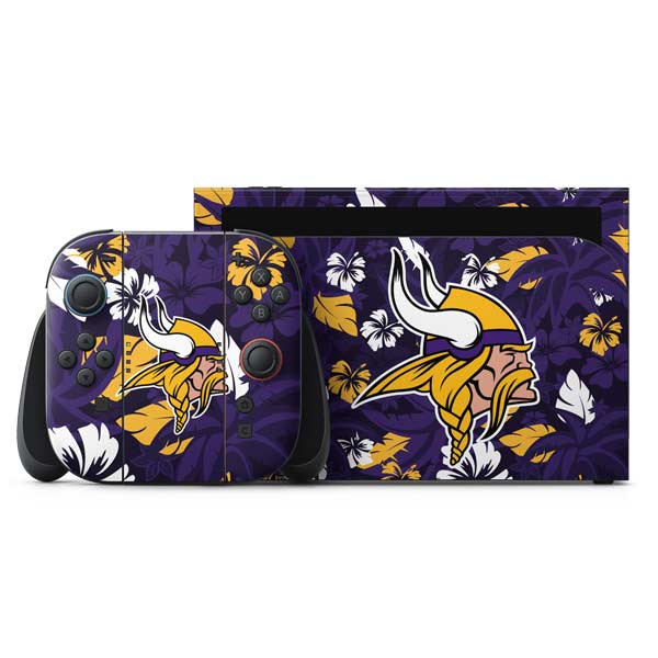 NFL Minnesota Vikings Tropical Print Nintendo Skins