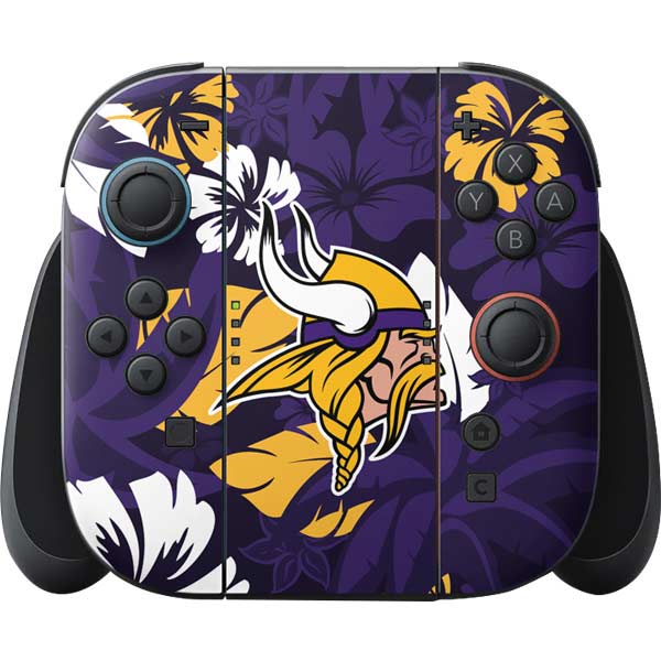 NFL Minnesota Vikings Tropical Print Nintendo Skins