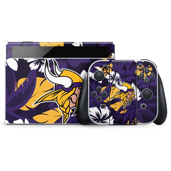 NFL Minnesota Vikings Tropical Print Nintendo Skins