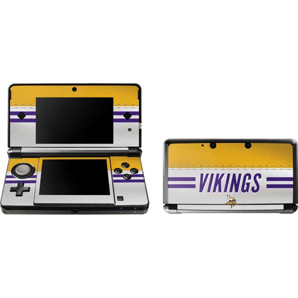 NFL Minnesota Vikings White Striped Nintendo Skins