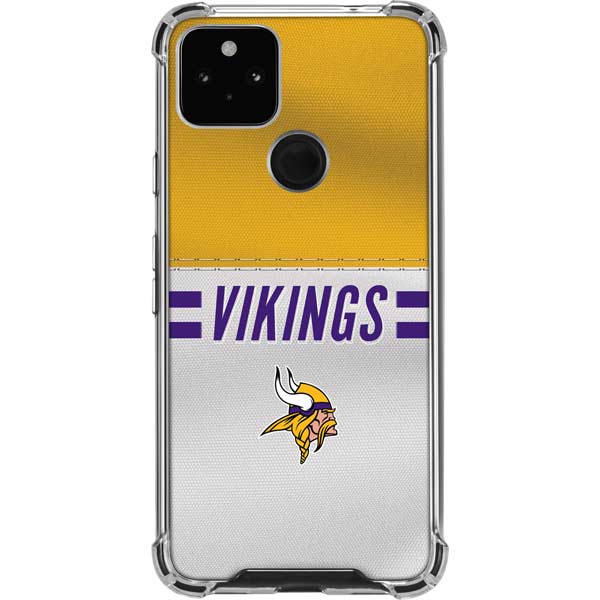 NFL Minnesota Vikings White Striped Pixel Cases