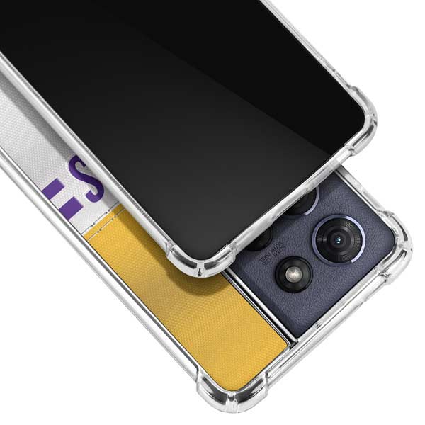 NFL Minnesota Vikings White Striped Moto G Power 5G (2025) Clear Case