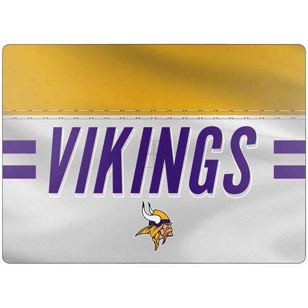 NFL Minnesota Vikings White Striped Surface Laptop 7 13.8in Skin