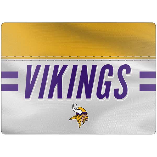 NFL Minnesota Vikings White Striped Surface Laptop 7 15in Skin