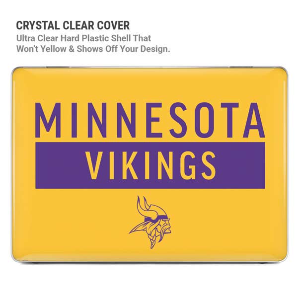 NFL Minnesota Vikings Yellow Performance Series MacBook Pro 14in (2021-24) Case plus Skin
