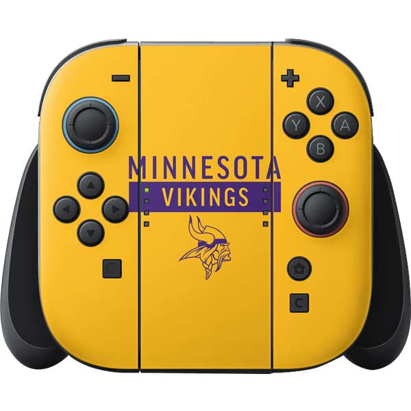 NFL Minnesota Vikings Yellow Performance Series Nintendo Skins