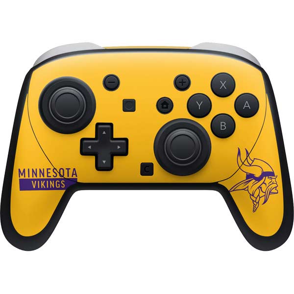 NFL Minnesota Vikings Yellow Performance Series Nintendo Skins