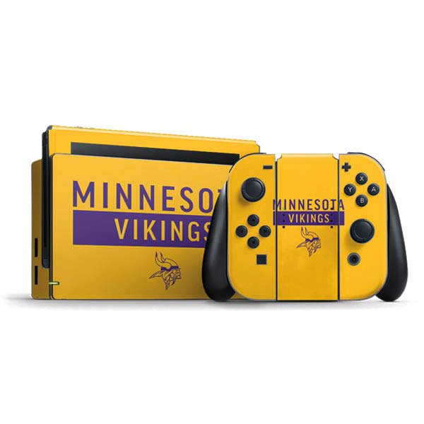NFL Minnesota Vikings Yellow Performance Series Nintendo Skins