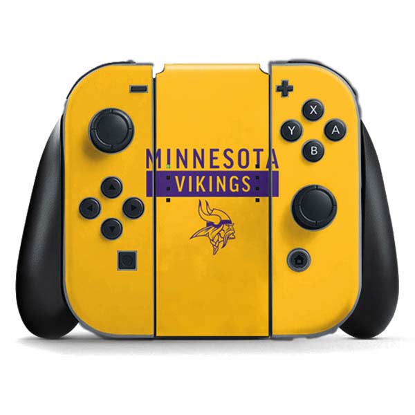 NFL Minnesota Vikings Yellow Performance Series Nintendo Skins