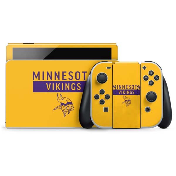 NFL Minnesota Vikings Yellow Performance Series Nintendo Skins
