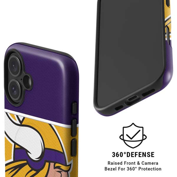 NFL Minnesota Vikings Zone Block iPhone 16 Magsafe Impact Case
