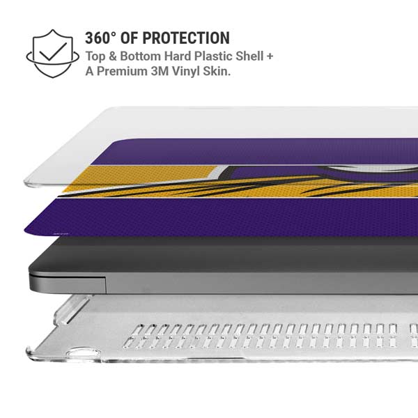 NFL Minnesota Vikings Zone Block MacBook Pro 14in (2021-24) Case plus Skin