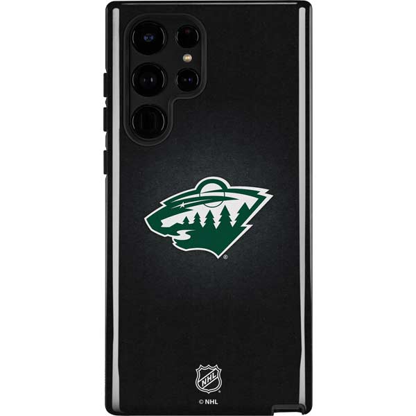 NHL Minnesota Wild Black Background Galaxy Cases