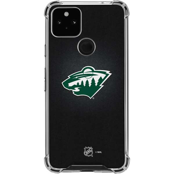 NHL Minnesota Wild Black Background Pixel Cases