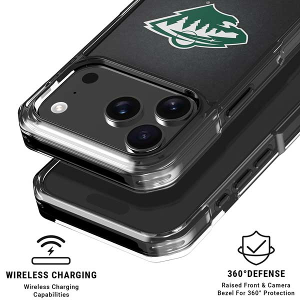 NHL Minnesota Wild Black Background iPhone 17 Pro Clear Case