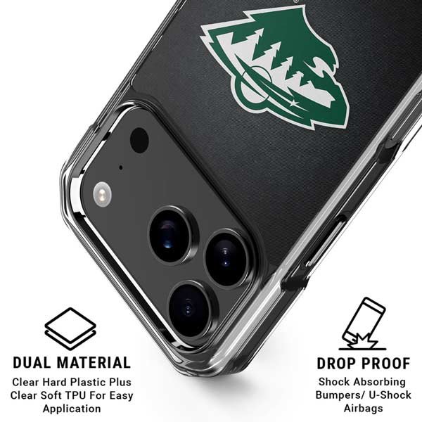 NHL Minnesota Wild Black Background iPhone 17 Pro Clear Case
