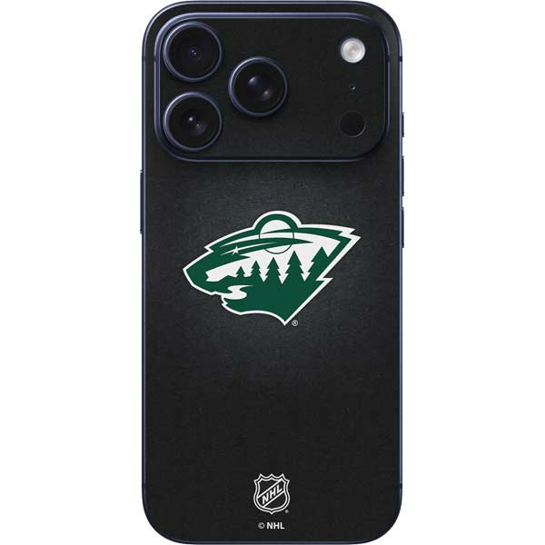 NHL Minnesota Wild Black Background iPhone 17 Pro Skin