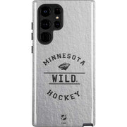 NHL Minnesota Wild Black Text Galaxy Cases