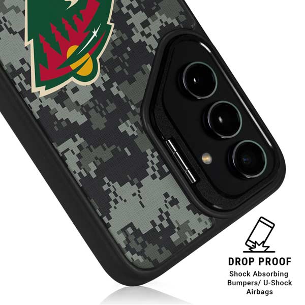 NHL Minnesota Wild Camo Galaxy S26 Kickstand Case
