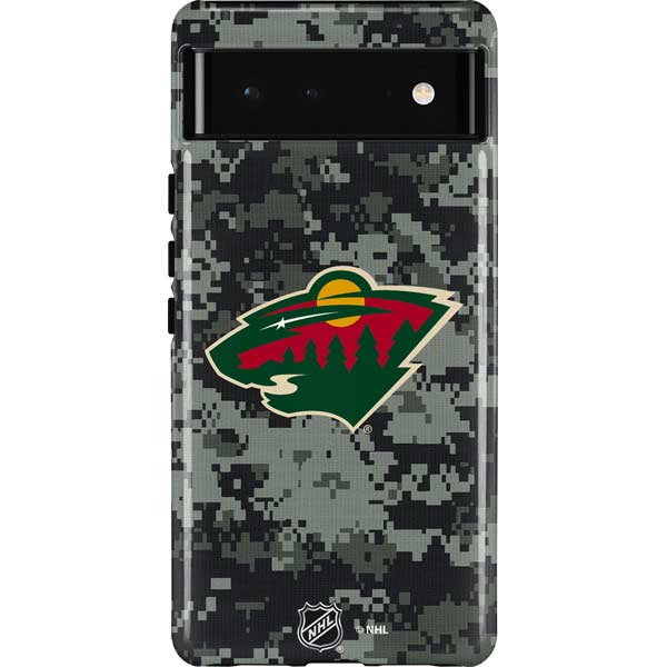 NHL Minnesota Wild Camo Pixel Cases
