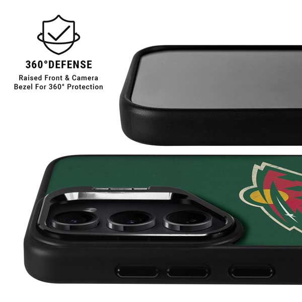 NHL Minnesota Wild Distressed Galaxy S26 Ultra Kickstand Case