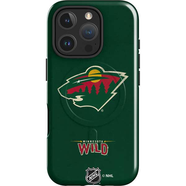NHL Minnesota Wild Distressed iPhone 16 Pro Magsafe Impact Case