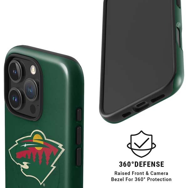 NHL Minnesota Wild Distressed iPhone 16 Pro Magsafe Impact Case