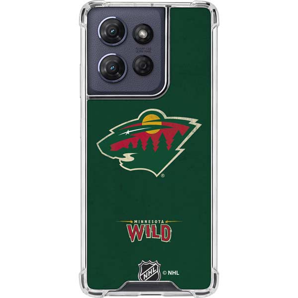 NHL Minnesota Wild Distressed Moto G Power 5G (2025) Clear Case