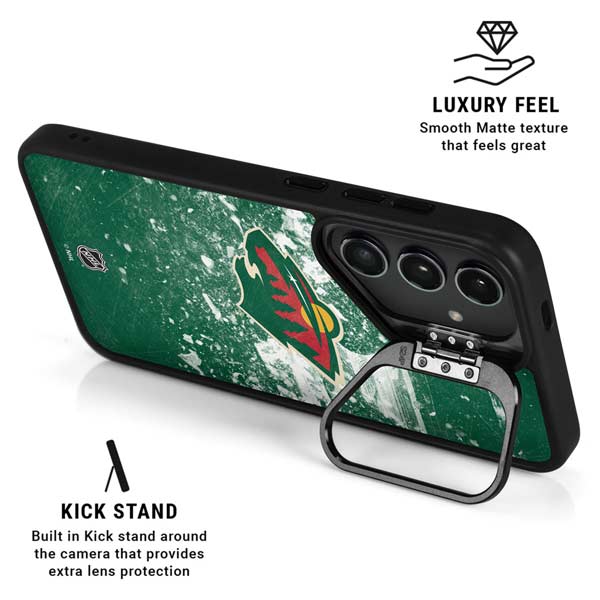 NHL Minnesota Wild Frozen Galaxy S25 Plus Kickstand Case