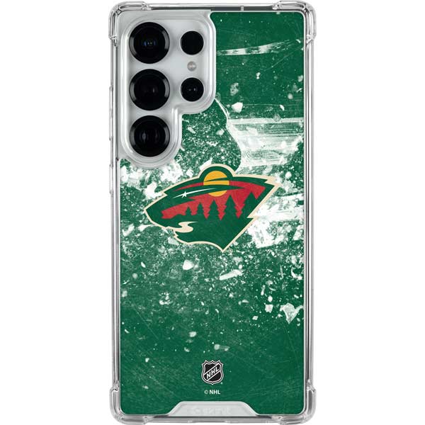 NHL Minnesota Wild Frozen Galaxy S25 Ultra Clear Case