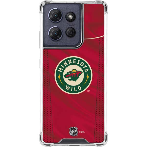 NHL Minnesota Wild Home Jersey Moto G 5G (2025) Clear Case