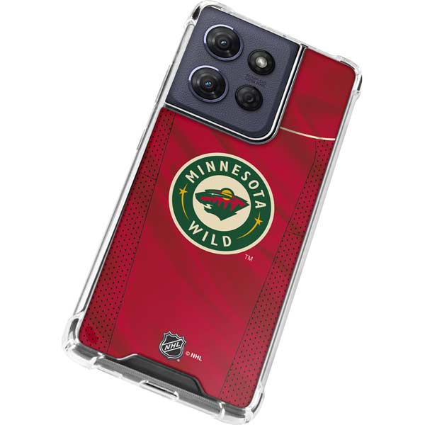 NHL Minnesota Wild Home Jersey Moto G 5G (2025) Clear Case