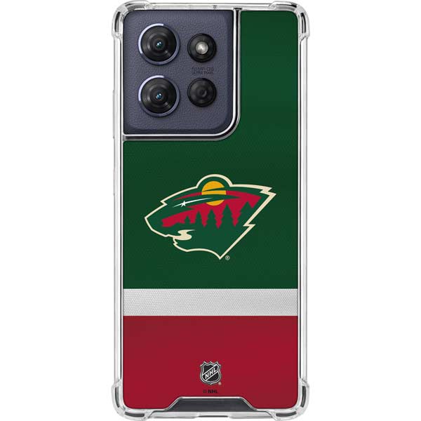 NHL Minnesota Wild Jersey Moto G Play 5G (2025) Clear Case