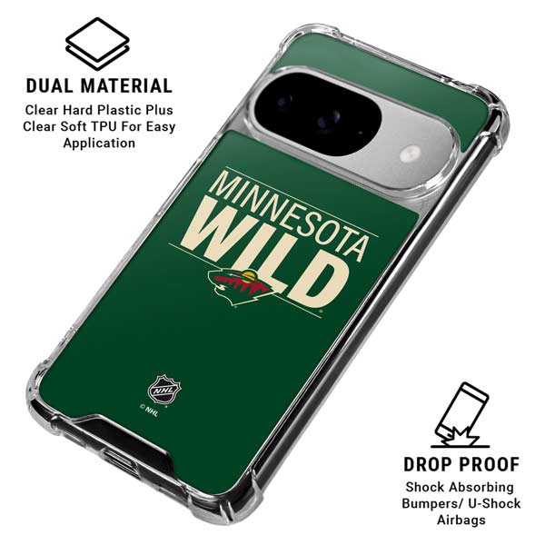 NHL Minnesota Wild Lineup Google Pixel 10 Clear Case
