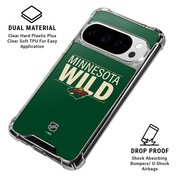 NHL Minnesota Wild Lineup Google Pixel 10 Pro XL Clear Case