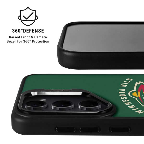 NHL Minnesota Wild Solid Background Galaxy S26 Ultra Kickstand Case