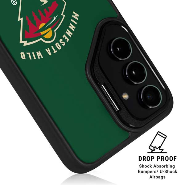 NHL Minnesota Wild Solid Background Galaxy S26 Ultra Kickstand Case