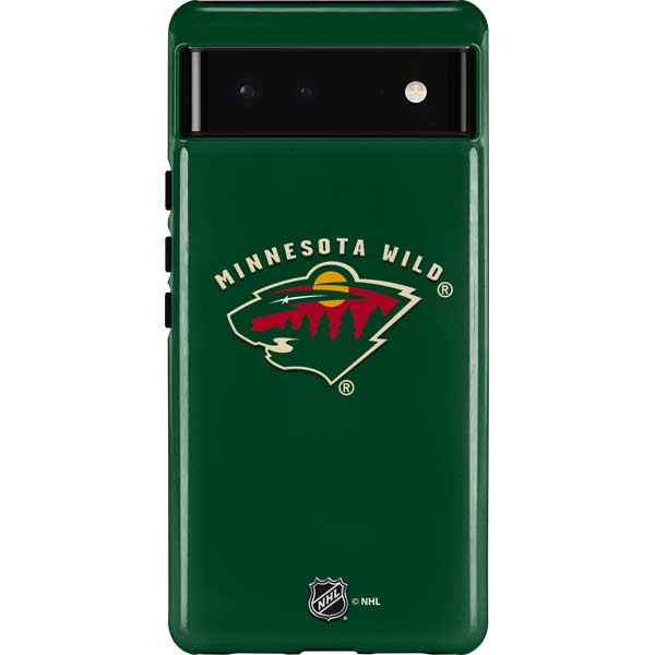 NHL Minnesota Wild Solid Background Pixel Cases