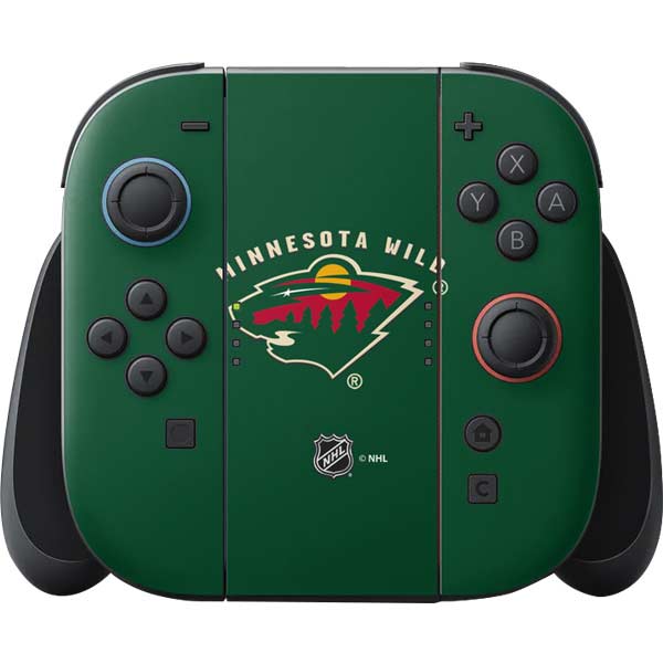 NHL Minnesota Wild Solid Background Nintendo Skins