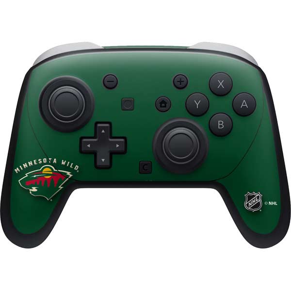 NHL Minnesota Wild Solid Background Nintendo Skins