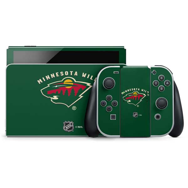 NHL Minnesota Wild Solid Background Nintendo Skins