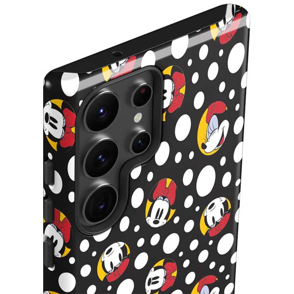Disney Minnie Mouse Bubbles Face Pattern Galaxy S23 Ultra Pro Case