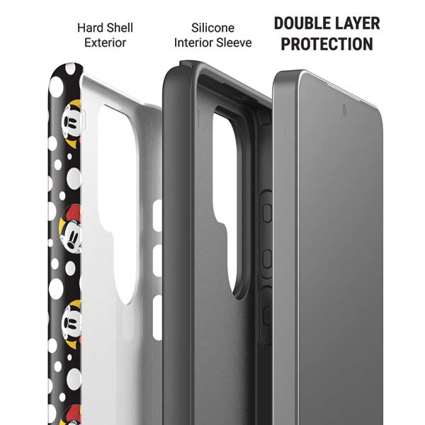 Disney Minnie Mouse Bubbles Face Pattern Galaxy S26 Ultra Impact Case