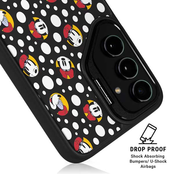Disney Minnie Mouse Bubbles Face Pattern Galaxy S26 Ultra Kickstand Case