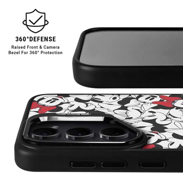 Disney Minnie Mouse Red Color Pop Face Pattern Galaxy S26 Plus Kickstand Case