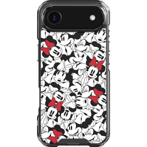 Disney Minnie Mouse Red Color Pop Face Pattern iPhone 17 Air Clear Case